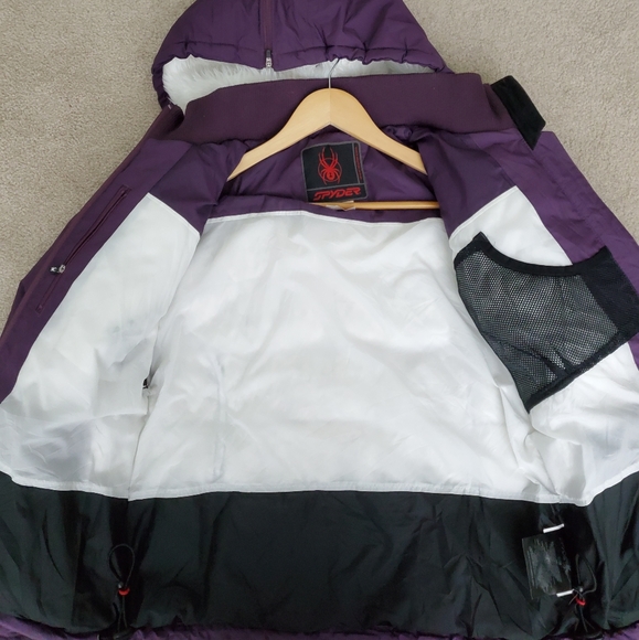 Spyder down winter/ski jacket large 12 US - Picture 7 of 15